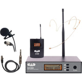 CAD WX1000BP Wireless Bodypack Microphone System with Lavalier, Headset, and Guitar Cable (510 to 570 MHz)