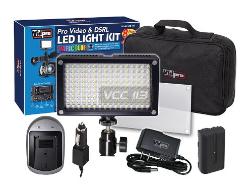 Vidpro LED-144 Camcorder DSLR Light Kit