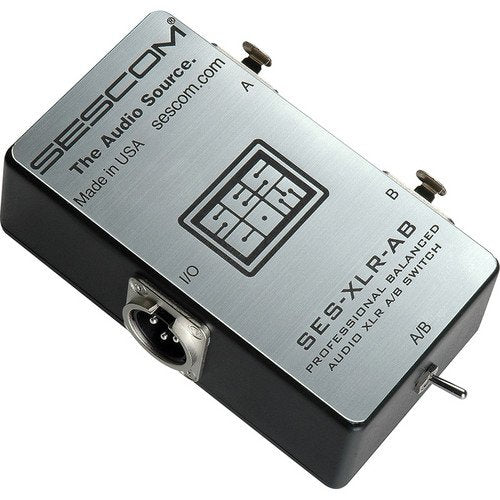 Sescom SES-XLR-AB Balanced Audio Pro Grade XLR A/B Passive Switch