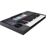 Novation Launchkey 25 MK3 USB MIDI Keyboard Controller (25-Key) Bundle with Monitor Headphones, Sustain Pedal & MIDI Cable