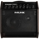 NUX PA-50 Personal Monitor 50W 2 Channel Amplifier Bundle with Polsen HPC-A30-MK2 Studio Monitor Headphones, Kopul 10' Instrument Cable, and Fender 12-Pack Picks