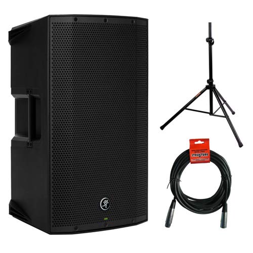 Mackie Thump12A - 1300W 12" Powered Loudspeaker (Single) with Steel Speaker Stand and XLR- XLR Cable