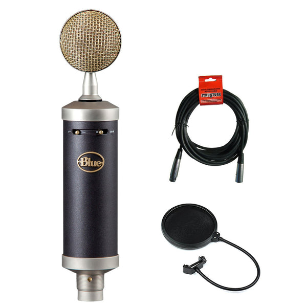 Blue Baby Bottle SL Studio Condenser Microphone with 20' XLR Cable & Pop Filter