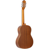 Ortega Guitars 6 String Family Series Full Size Nylon Classical Guitar with Bag, Right-Handed, Spruce Top-Natural-Satin, (R121)