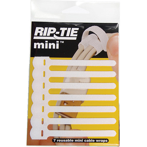 1/4" x 3-1/2" Rip-Tie Mini 7 Pack White