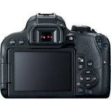 Canon EOS Rebel T7i DSLR Camera with 18-55mm Lens with Vello BG-C15 Battery Grip and Journey 34 DSLR Shoulder Bag (Black)