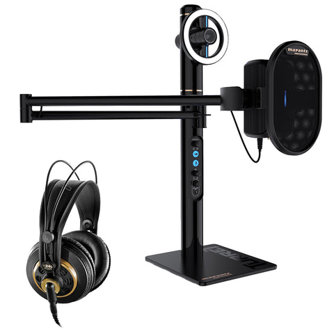 Marantz Professional Turret Broadcaster Video-Streaming System Bundle with AKG K240 Studio Pro Headphone