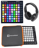 Novation Launchpad Ableton Live Controller MK2 w/ Novation Protective Neoprene Sleeve & Samson Over-Ear Stereo Headphones