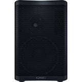 QSC CP8 Two-Way 8" 1000W Compact Powered Loudspeaker with DSP with Auray SS-47S Steel Speaker Stand and XLR-XLR Cable