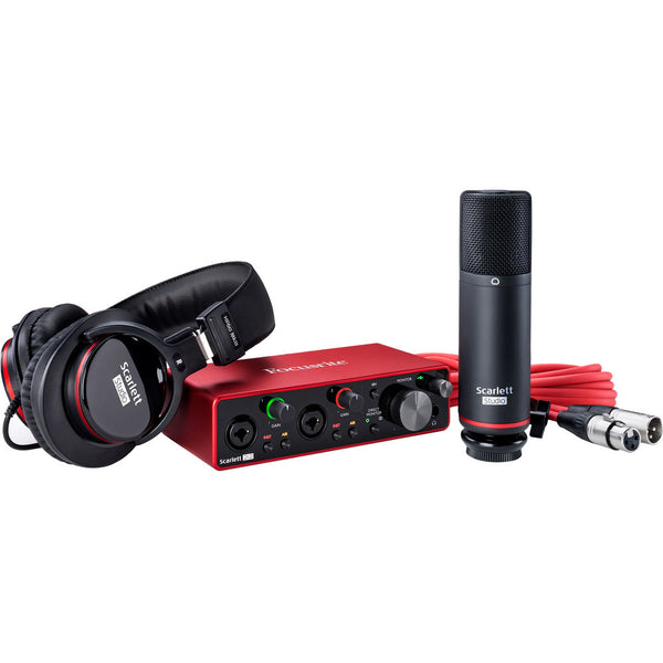 Focusrite Scarlett 2i2 Studio 2x2 USB Audio Interface with Microphone & Headphones (3rd Generation)
