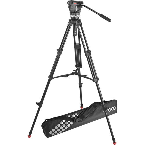 Sachtler 1001 Ace M MS System with Ace M Fluid Head, Tripod, Mid-Level Spreader, Bag, Camera Mounting Plate, Pan Bar