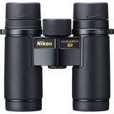 Nikon 10x30 Monarch HG Wide Field of View Binoculars, Black (16576) Bundle with Bino-System Binocular Harness and Nikon Rangefinder Tether