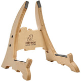 Ortega Guitars OWUS-2 Birch Wood Ukulele Stand, Natural Bright