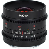 Venus Optics Laowa 9mm T2.9 Zero-D Cine Lens (Fuji X Mount, Feet)