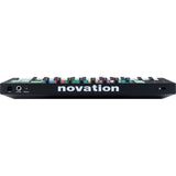 Novation Launchkey Mini MK3 25-Key MIDI USB Keyboard Controller with Sustain Pedal (Piano-Style) & MIDI Cable Bundle