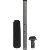 Audio-Technica AT897 Shotgun Microphone Bundle with Auray DUSM-1 Universal Shockmount, Auray Custom Windbuster, and XLR-XLR Cable