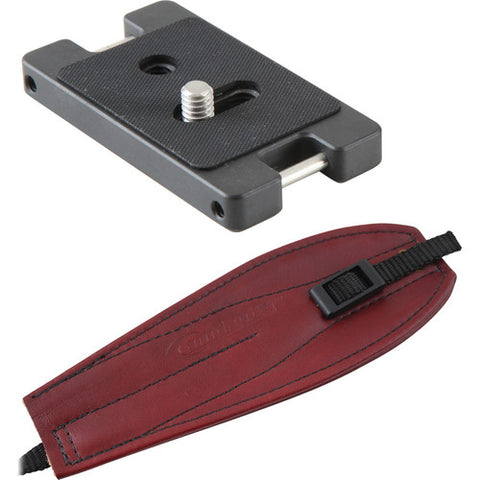 Camdapter Standard Neoprene Adapter with Burgundy Pro Strap