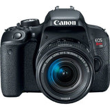 Canon EOS Rebel T7i DSLR Camera with 18-55mm Lens with Vello BG-C15 Battery Grip and Journey 34 DSLR Shoulder Bag (Black)