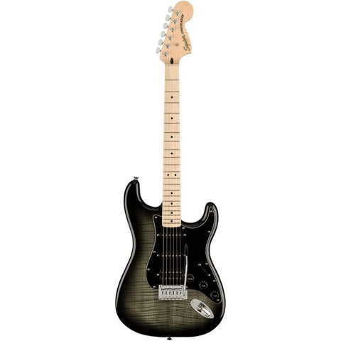 Squier Affinity Series Stratocaster FMT HSS Electric Guitar, Maple, Black Burst