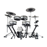 E F NOTE EFNOTE 3 Acoustic-Style Electronic Drum Set Bundle with On-Stage Wood Tip Maple Wood 5A Drumsticks 12 Pair