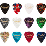 NUX NMT-1 4 in 1 Rechargable Multitester Bundle with Fender Classic Celluloid Guitar Picks 12-Pack