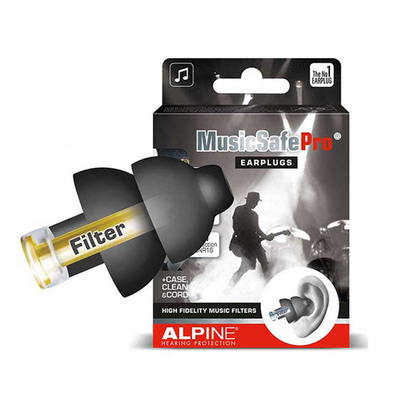 Alpine MusicSafe Pro Hearing Protection for Musician (Black)