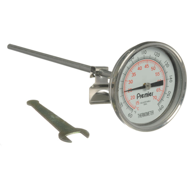 Doran LDT Adjustable Luminescent 2.5" Dial Thermometer with 8" Stem