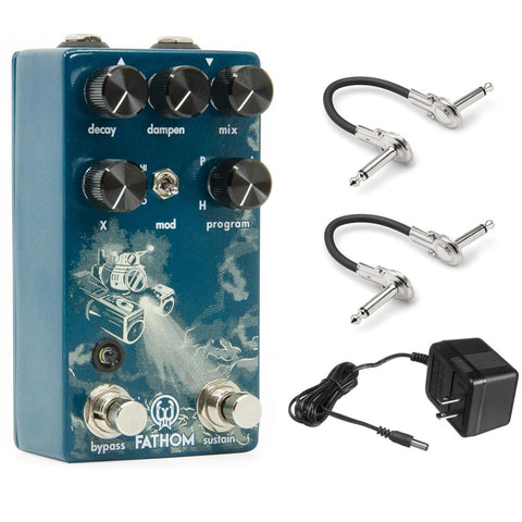 Walrus AUDIO Fathom Reverb w/ (2) 1/4" Coupler & Power Adapter