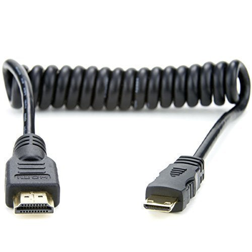 Atomos Full to Mini HDMI Coiled Cable (11.8 to 17.7")