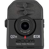 Zoom Q2n-4K Handy Video Recorder with 32GB Ultra Memory Card, Tabletop Tripod & Charger (4 AA NiMH Battery) Bundle