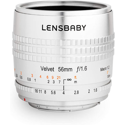 Lensbaby Velvet 56 for Canon M (Silver)