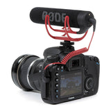 Rode VideoMic GO Camera-Mount Shotgun Microphone Bundle with Custom Windbuster & Mini to Mini Cable