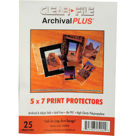 ClearFile Print Protector (5 x 7", 25-Pack)