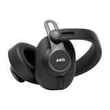 AKG K371 Over-Ear Oval Closed-Back Studio Headphones Bundle with Headphone Holder