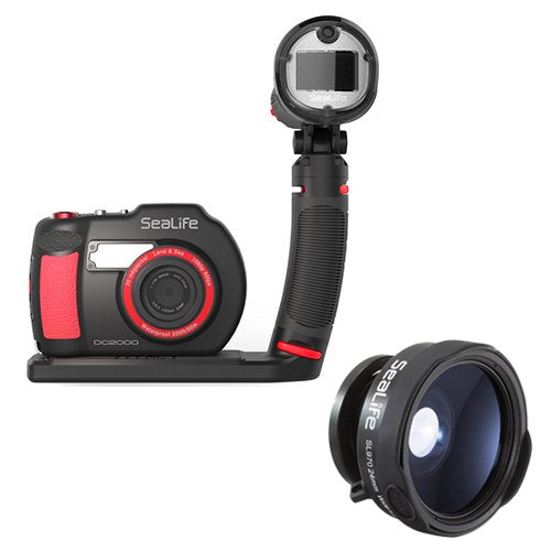 SeaLife DC2000 Camera Pro Flash Set with SeaLife SL970 0.65x Wide Angle Lens