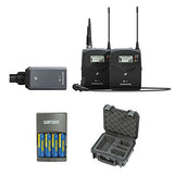 Sennheiser ew 100 ENG G4 Wireless Microphone Combo System A1: (470 to 516 MHz) with SKB iSeries Waterproof System Case and 4-Hour Rapid Charger (4 AA Rechargeable Batteries)