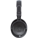 Audio-Technica ATH-M60X On-Ear Closed-Back Dynamic Professional Studio Monitor Headphones Black