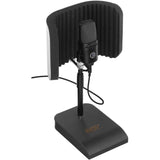 Audio-Technica AT2020USB+ Cardioid Condenser USB Microphone (Limited Edition) Bundle with Reflection Filter and Mic Stand