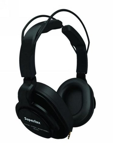 Superlux  Closed-Back Professional Headphone w/ Detachable Straight Cables BLACK
