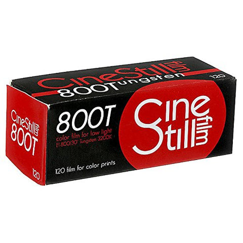 Cinestill 800Tungsten High Speed Color Film, 120 Format (ISO 800) 800120