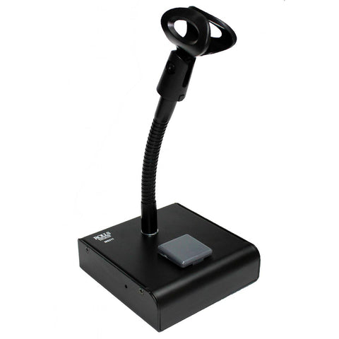 Rolls Desktop Mic Stand for PTT or PTM with Mic Clip and Gooseneck