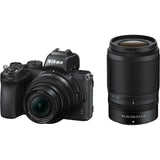 Nikon Z50 Mirrorless Camera with 16-50mm and 50-250mm Lenses Bundle with Nikon FTZ II Mount Adapter, 64GB SDXC Memory Card and Kellards Cleaning Kit