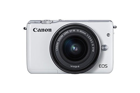 Canon EOS M10 Mirrorless Camera Kit with EF-M 15-45mm Image Stabilization STM Lens Kit (White)