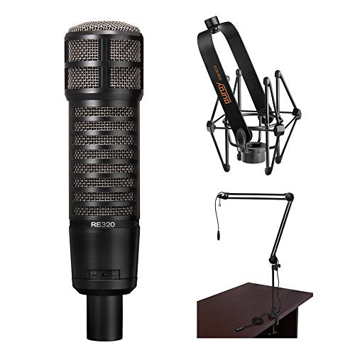 Electro-Voice RE320 Vocal and Instrument Microphone Kit with Shockmount