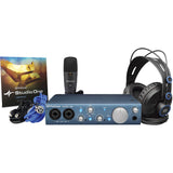 PreSonus AudioBox iTwo Studio Complete Mobile Recording Kit with Kellopy Pop Filter & Webcast Boom Arm