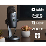 Blue YETI NANO Premium USB Microphone Plus Pack Bundle with Presonus StudioOne 5 artist DAW, iZotope RX elements Plug-in and Groover 3 Tutorials 3-Month Subscription