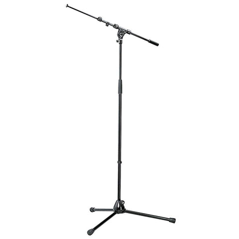 K&M 210/9 Tripod Microphone Stand with Telescoping Boom (Black)