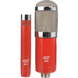 MXL 550/551 Microphone Ensemble Kit (Red) Bundle with sE Electronics RF-X Reflexion Filter X (Red) Bundle and Auray RFMS-580 Reflection Filter Mic Stand