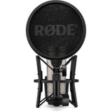 Rode NT1 (Silver)5th Generation Hybrid Studio Condenser Microphone Bundle with Desk/mic Stand Reflection Filter and Reflection Filter/tripod Micstand