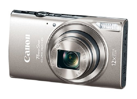 Canon PowerShot ELPH 360 HS with 12x Optical Zoom and Built-In Wi-Fi(Silver)